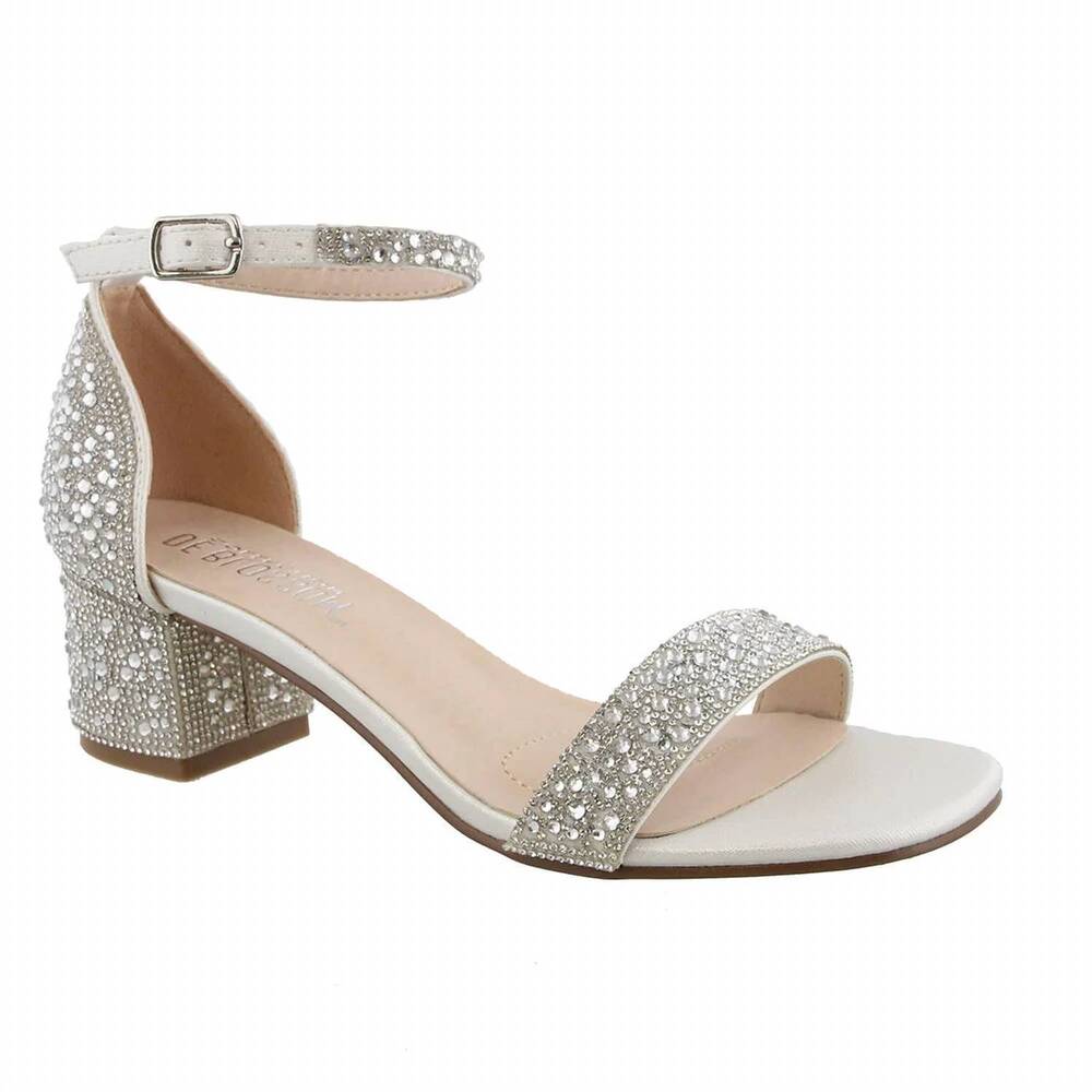 NEW BLOSSOM FOOTWEAR women's rhinestone dress sandal in ivory